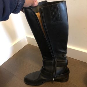 Black calf boots